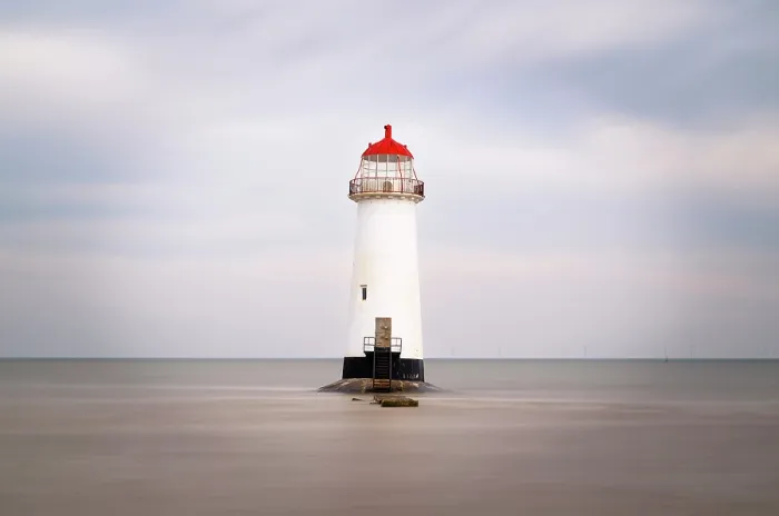 Framed Print : Point of Ayr Lighthouse at Talacre beach, Flintshire, Wales Framed Print : Point of Ayr Lighthouse at Talacre beach, Flintshire, Wales