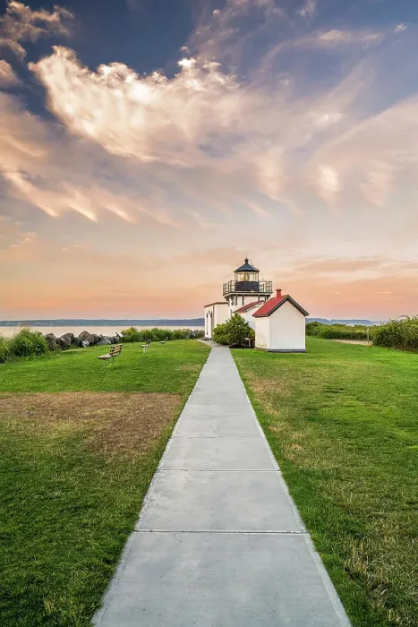Framed Print : Point No Point Lighthouse, Hansville, Washington, USA Framed Print : Point No Point Lighthouse, Hansville, Washington, USA