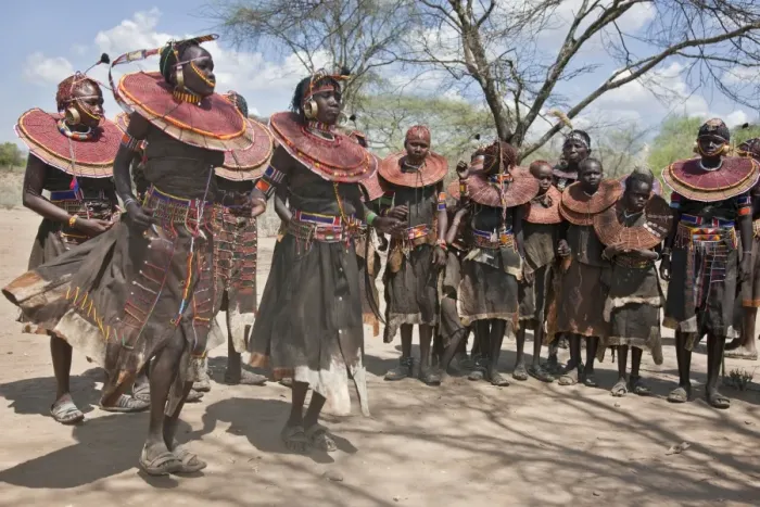 Framed Print : Pokot women and girls dancing to celebrate an Atelo ceremony. The Pokot are pastoralists speaking a Southern Framed Print : Pokot women and girls dancing to celebrate an Atelo ceremony. The Pokot are pastoralists speaking a Southern