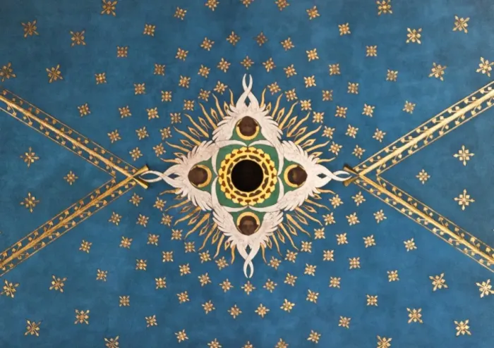 Framed Print : Poland, Cracow. Extraordinary art nouveau ceiling decoration in the Franciscan Church Framed Print : Poland, Cracow. Extraordinary art nouveau ceiling decoration in the Franciscan Church