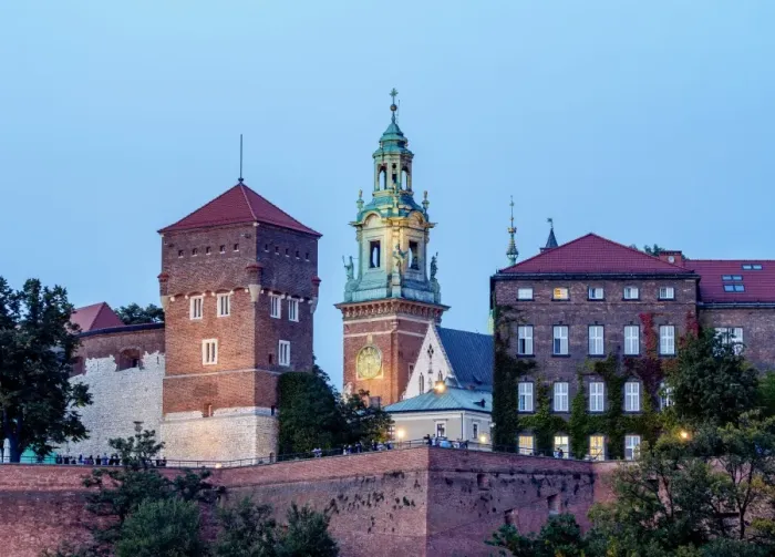 Framed Print : Poland, Lesser Poland Voivodeship, Cracow, Wawel Royal Castle at twilight Framed Print : Poland, Lesser Poland Voivodeship, Cracow, Wawel Royal Castle at twilight