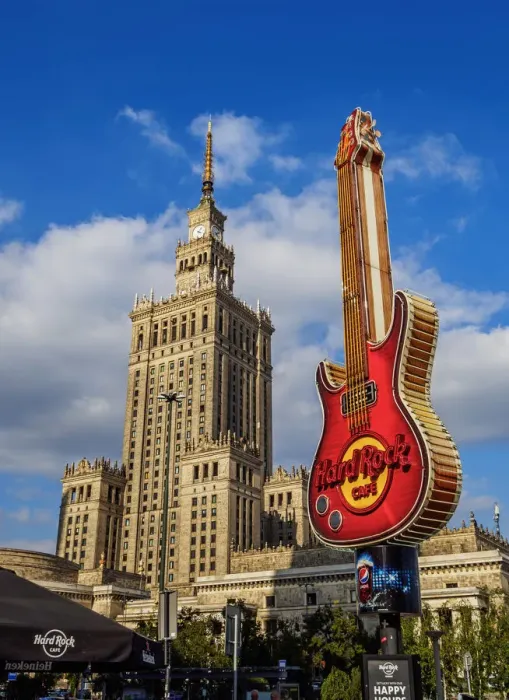 Framed Print : Poland, Masovian Voivodeship, Warsaw, City Center, Palace of Culture and Science