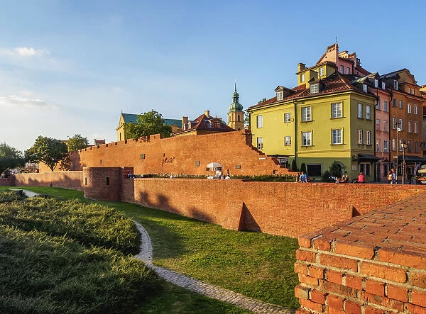 Poland, Masovian Voivodeship, Warsaw, Old Town Walls