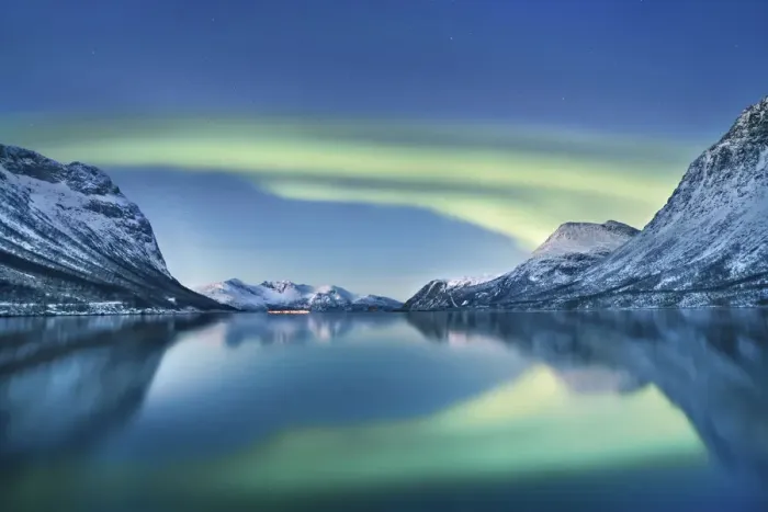 Framed Print : Polar light (Aurora Borealis) over Grotfjord - Norway, Troms, Kvaloya Framed Print : Polar light (Aurora Borealis) over Grotfjord - Norway, Troms, Kvaloya