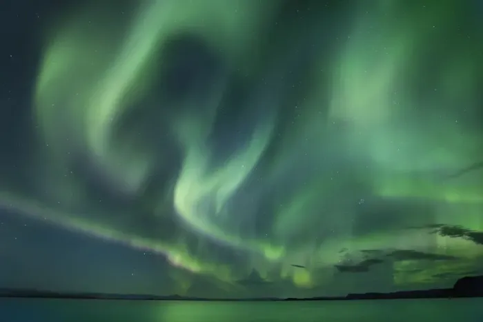 Framed Print : Polar light (Aurora Borealis) at ocean - Iceland, Western Region, Snaefellsness, Bogarnes Framed Print : Polar light (Aurora Borealis) at ocean - Iceland, Western Region, Snaefellsness, Bogarnes