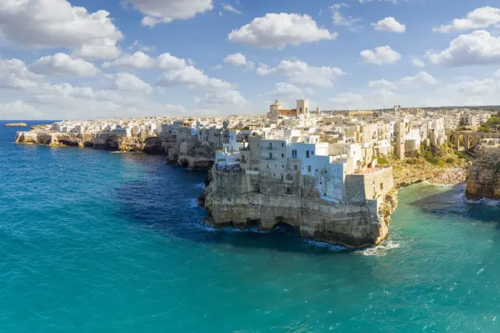 Framed Print : Polignano a Mare, municipality of Polignano a Mare, Bari province, Apulia district, Italy