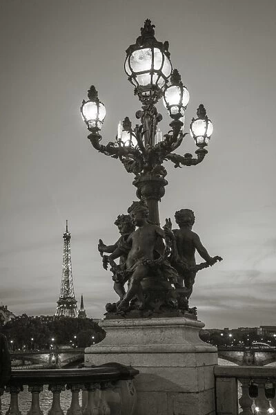Pont Alexandre III & Eiffel Tower, Paris, France