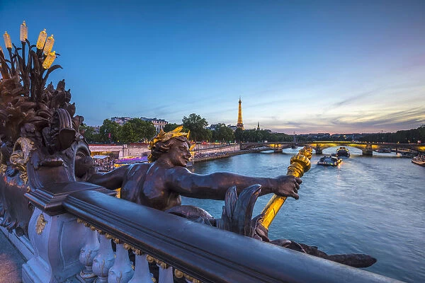Pont Alexandre III & Eiffel Tower, Paris, France