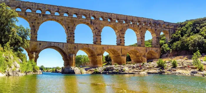 Framed Print : Pont du Gard, Provence, Alpes Cotes d'Azur, France Framed Print : Pont du Gard, Provence, Alpes Cotes d'Azur, France