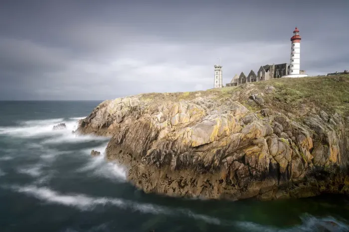 Framed Print : Ponte Saint Mathieu, Brittany, France. Cliffs Framed Print : Ponte Saint Mathieu, Brittany, France. Cliffs