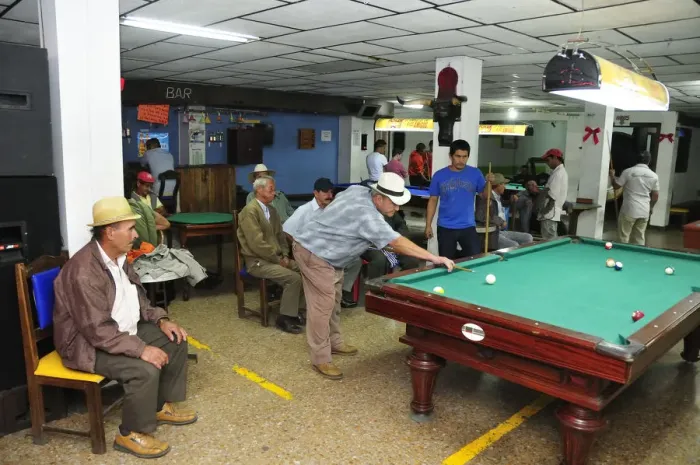 Framed Print : Pool hall in Filandia, Colombia, South America