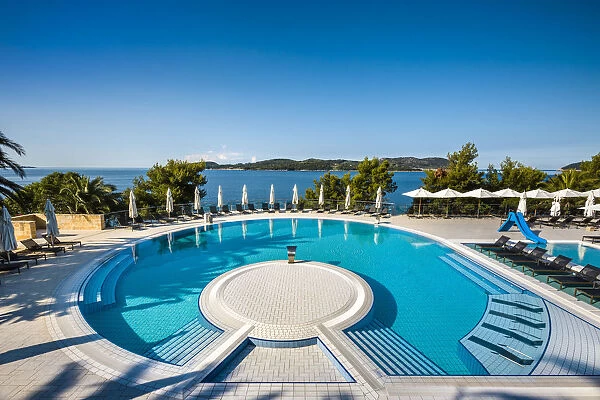 Pool, Hotel Radisson Blue, Dubrovnik, Dalmatia, Croatia