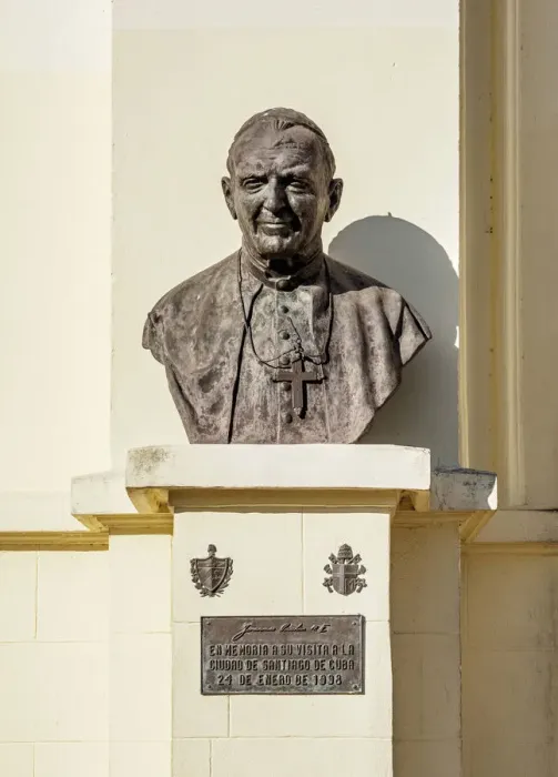 Framed Print : Pope John Paul II Memorial, Nuestra Senora de la Caridad del Cobre Basilica, El Cobre Framed Print : Pope John Paul II Memorial, Nuestra Senora de la Caridad del Cobre Basilica, El Cobre