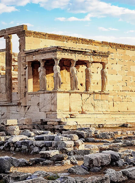 The Porch of the Maidens, Erechtheion, Acropolis, Athens, Attica, Greece