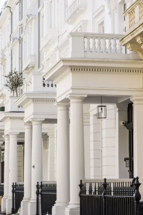 Framed Print : Porchways, Kensington, London, England, UK