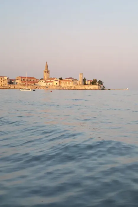 Framed Print : Porec, old town coast view with the Euphrasian basilica, Unesco world heritage site Framed Print : Porec, old town coast view with the Euphrasian basilica, Unesco world heritage site