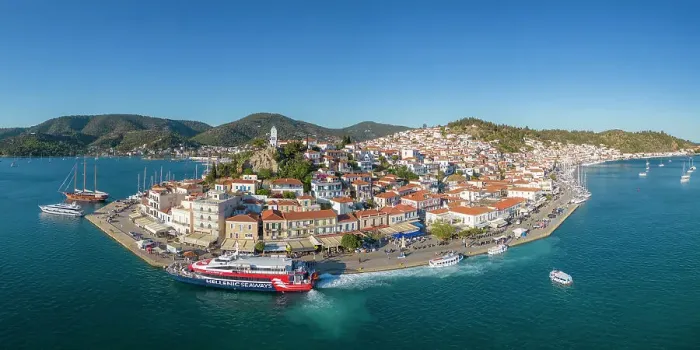 Framed Print : Poros Island, Saronic Islands, Greece Framed Print : Poros Island, Saronic Islands, Greece