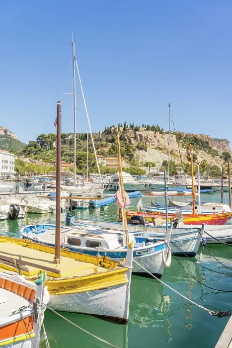 Framed Print : Port of Cassis looking towards Chateau de Cassis, Cassis, Marseille, Provence Alpes Cote d'Azur, Bouches du Rhone, France Framed Print : Port of Cassis looking towards Chateau de Cassis, Cassis, Marseille, Provence Alpes Cote d'Azur, Bouches du Rhone, France