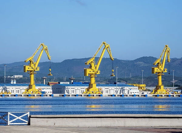 Port Cranes in Santiago de Cuba, Santiago de Cuba Province, Cuba