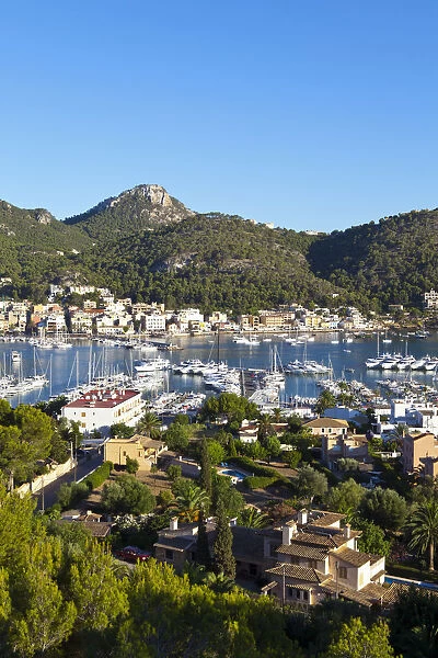 Port d Antratx overview, Mallorca, Balearic Islands, Spain