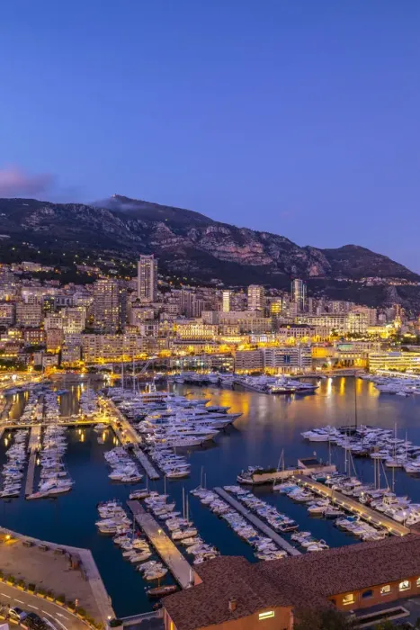 Framed Print : Port Hercules Harbour at Night, Monte Carlo, Monaco Framed Print : Port Hercules Harbour at Night, Monte Carlo, Monaco