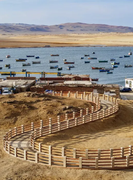 Framed Print : Port in Lagunillas, Paracas National Reserve, Ica Region, Peru Framed Print : Port in Lagunillas, Paracas National Reserve, Ica Region, Peru