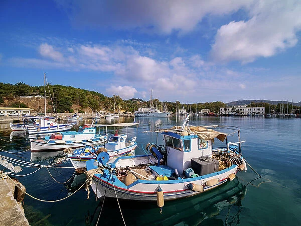 Port in Lakki Town, Leros Island, Dodecanese, Greece
