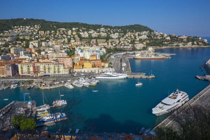 Framed Print : Port Lympia, Old Town (Vieille Ville), Nice, Alpes-Maritimes, Provence-Alpes-Cote