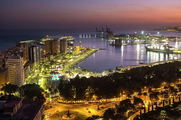 Port of Malaga City, Andalusia, Spain