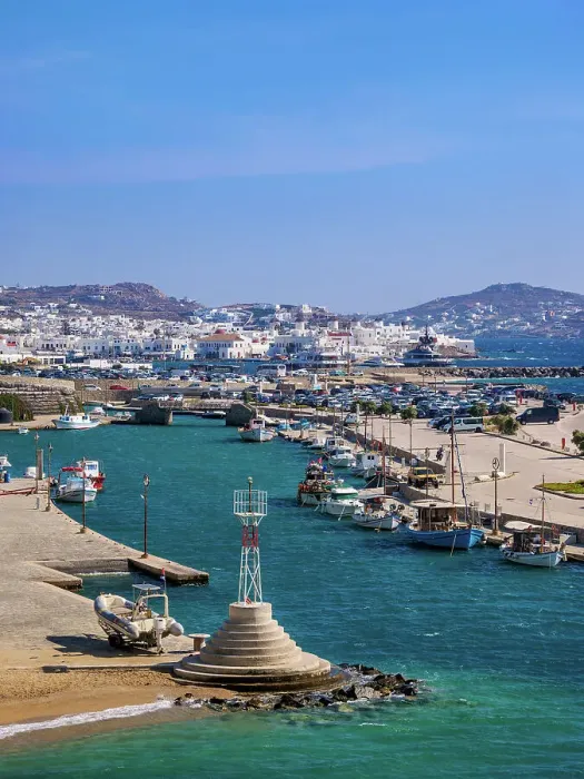 Framed Print : Port in Mykonos Town, Mykonos Island, Cyclades, Greece Framed Print : Port in Mykonos Town, Mykonos Island, Cyclades, Greece