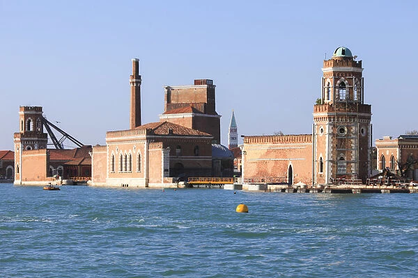 Porta Nuova of the Arsenale di Venezia, and the Torre di Porta nuova, Venice, Veneto