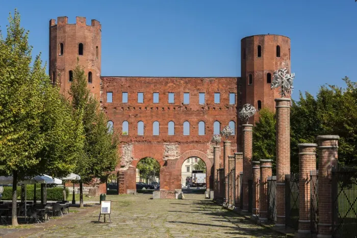 Framed Print : Porta Palatina or Palatine Gate, Turin, Piedmont, Italy