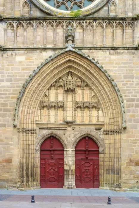 Framed Print : Front portal entrance to Cahors Cathedral (CathA drale Saint-etienne de Cahors), Cahors Framed Print : Front portal entrance to Cahors Cathedral (CathA drale Saint-etienne de Cahors), Cahors