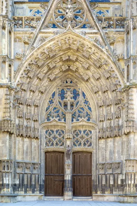 Framed Print : Front portal entrance of Cathedrale Saint-Gatien cathedral, Tours, Indre-et-Loire Framed Print : Front portal entrance of Cathedrale Saint-Gatien cathedral, Tours, Indre-et-Loire