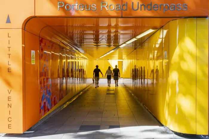 Framed Print : Porteus Road Underpass, Little venice, London, England, UK Framed Print : Porteus Road Underpass, Little venice, London, England, UK