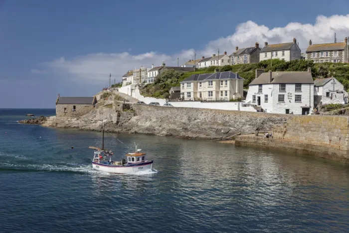 Framed Print : Porthleven Harbor, Cornwall, England Framed Print : Porthleven Harbor, Cornwall, England