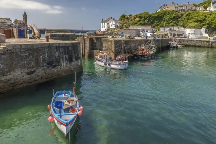 Framed Print : Porthleven Harbor, Cornwall, England Framed Print : Porthleven Harbor, Cornwall, England