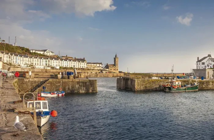 Framed Print : Porthleven Harbor, Cornwall, England Framed Print : Porthleven Harbor, Cornwall, England