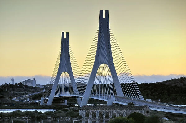 Portimao bridge over the Arade river, Portugal