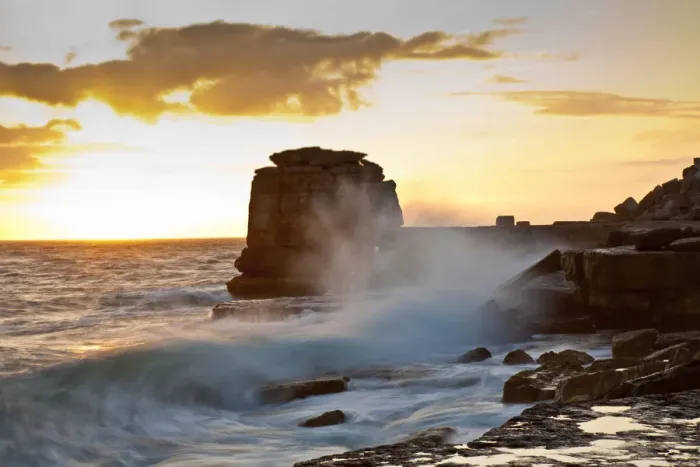 Framed Print : Portland, Dorset, England, Pulpit rock at Portland Bill