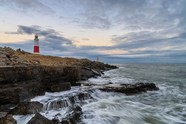 Portland Bill lighthouse, Isle of Portland, Jurassic coast, Dorset, England, UK
