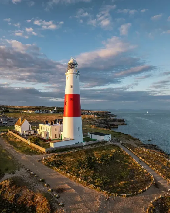 Framed Print : Portland Bill at sunset, Dorset, England, UK Framed Print : Portland Bill at sunset, Dorset, England, UK