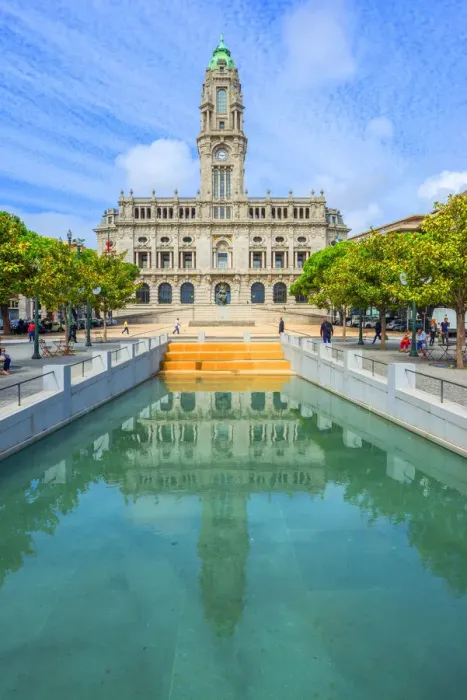 Framed Print : Porto city hall, Avenida dos Aliados, Porto, Douro, Portugal Framed Print : Porto city hall, Avenida dos Aliados, Porto, Douro, Portugal