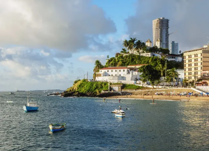 Framed Print : Porto da Barra Beach, Salvador, State of Bahia, Brazil Framed Print : Porto da Barra Beach, Salvador, State of Bahia, Brazil