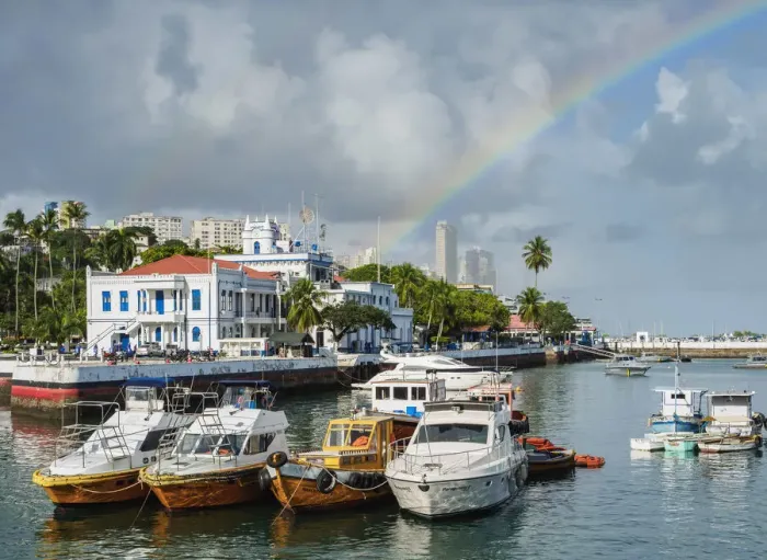 Framed Print : Porto dos Saveiros, Salvador, State of Bahia, Brazil Framed Print : Porto dos Saveiros, Salvador, State of Bahia, Brazil