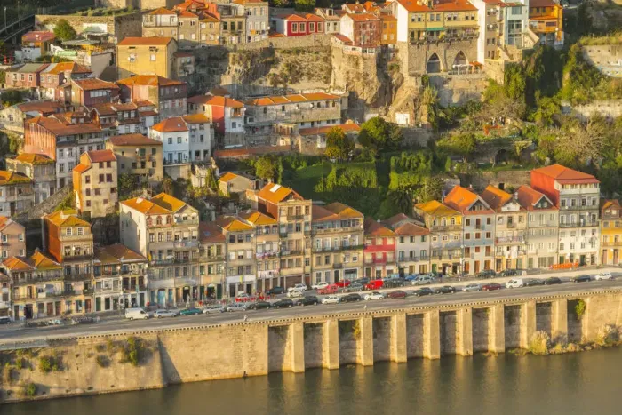 Framed Print : Porto old town. Oporto city, Porto district, Portugal, Europe