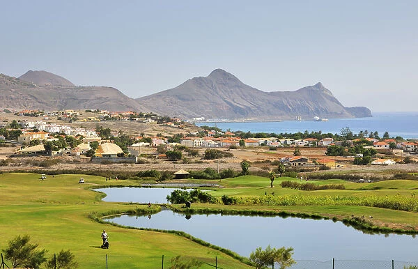 Porto Santo golf course. Porto Santo island. Madeira, Portugal