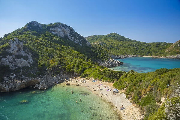 Porto Timoni beach, Corfu, Ionian Islands, Greece