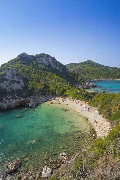 Porto Timoni beach, Corfu, Ionian Islands, Greece