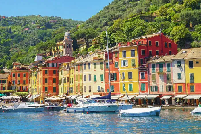 Framed Print : Portofino marina, Portofino, Liguria, Italy